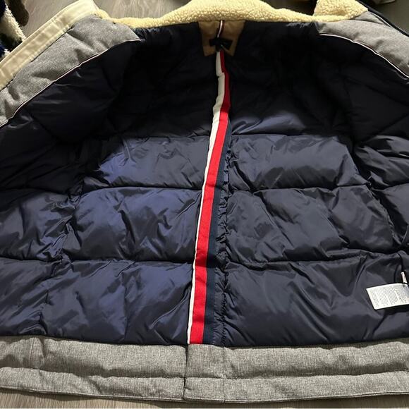 Tommy Hilfiger Men's Gray TH Storm Water Resistant Field Down Jacket Size L - Picture 8 of 14